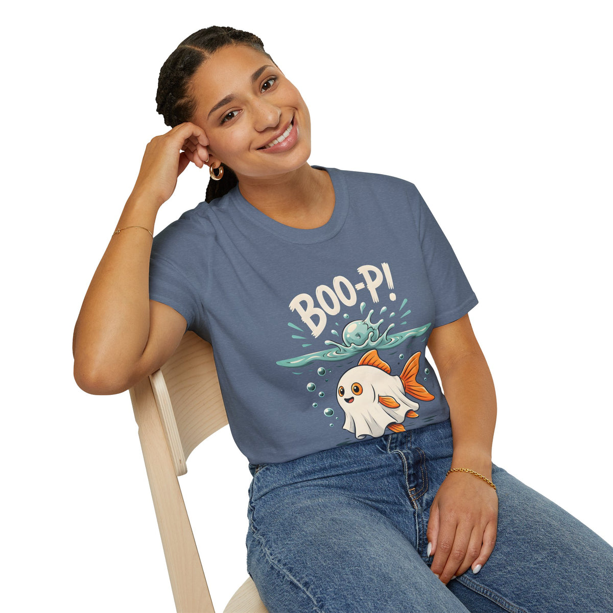 Ghost Fish T-Shirt — Cute Boo-P!Halloween Graphic Tee
