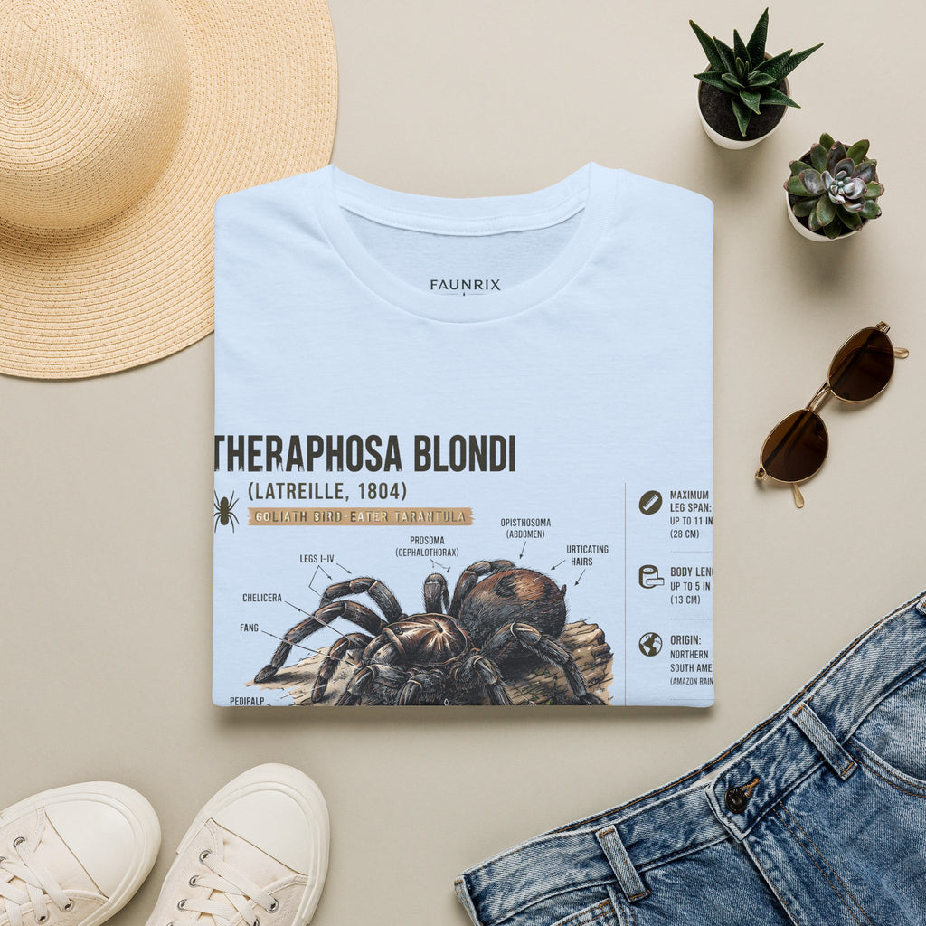 Theraphosa blondi Tarantula T-Shirt — Spider Anatomy Educational Tee