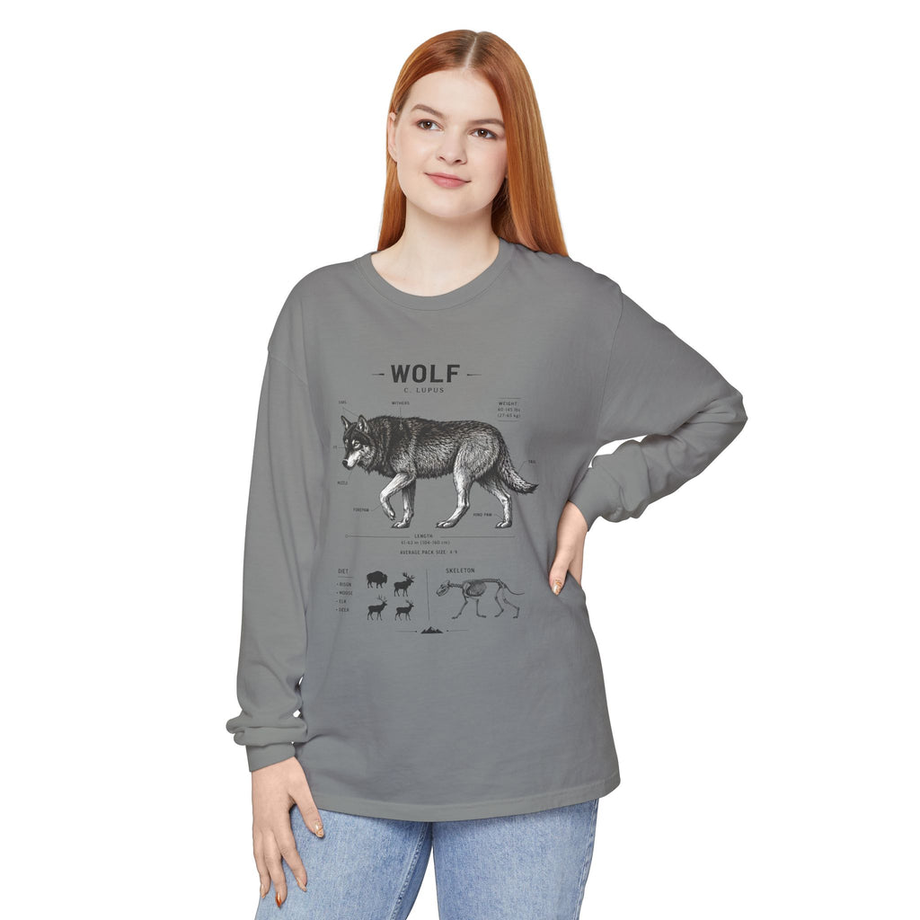 Wolf Anatomy Long Sleeve Tee
