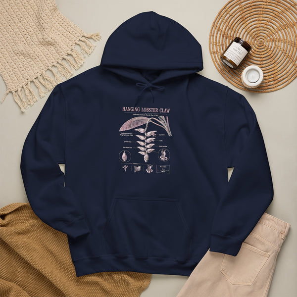Botanical Growth Hoodie — Humming Lighter Club Plant Diagram Pullover