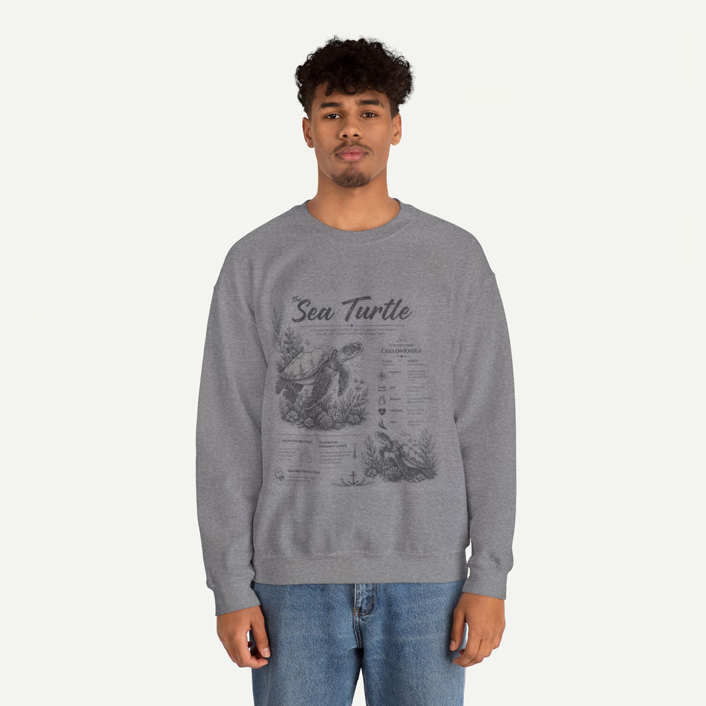 Sea Turtle Anatomy Crewneck Sweatshirt