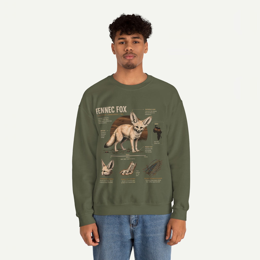 Fennec Fox Anatomy Sweatshirt – Wildlife Anatomy Crewneck