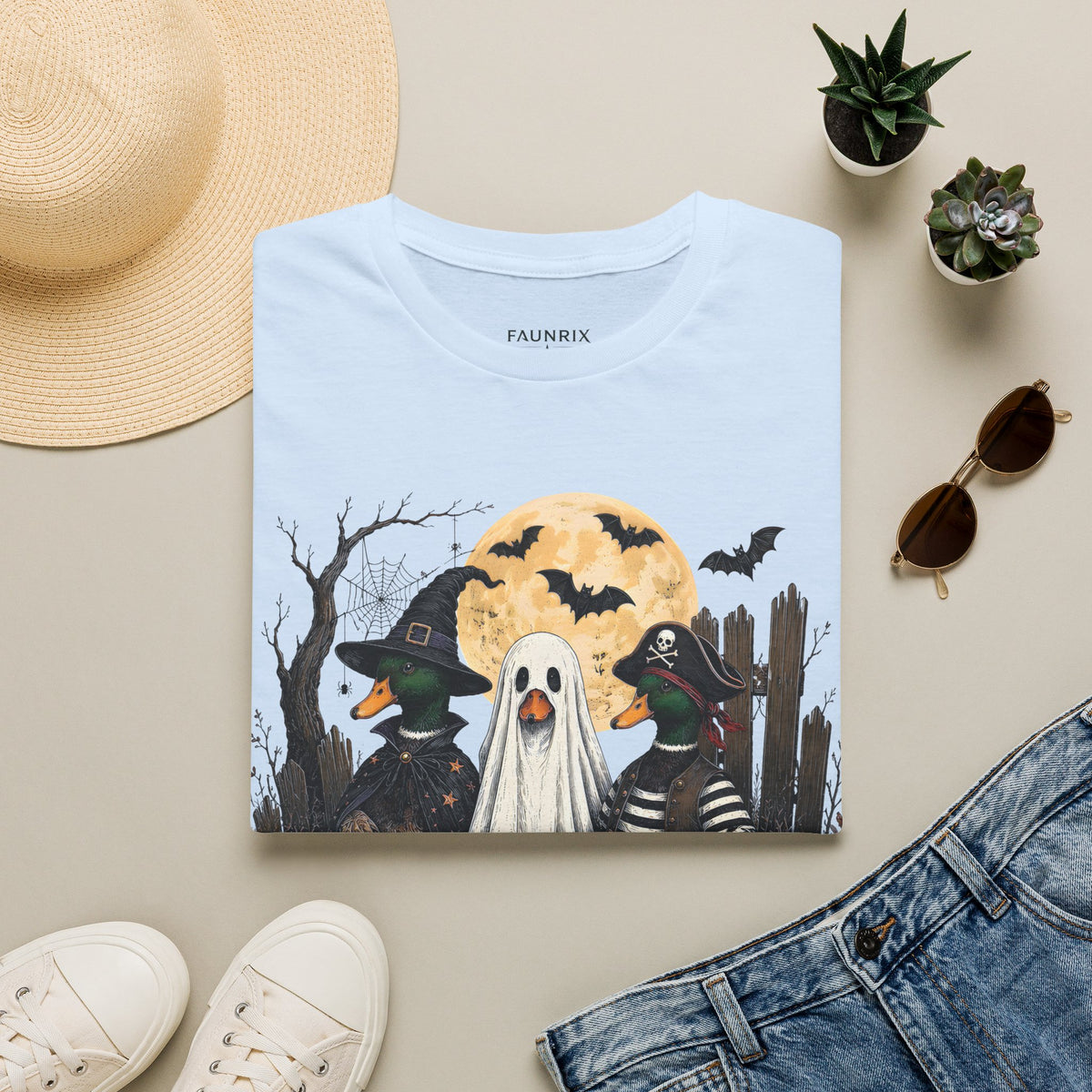 Duck Duck BOO! Halloween T-Shirt — Cute Spooky Duck Costume Tee