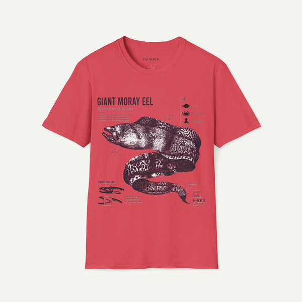 Moray Eel Anatomy Graphic T-Shirt — Vintage Scientific Illustration Tee