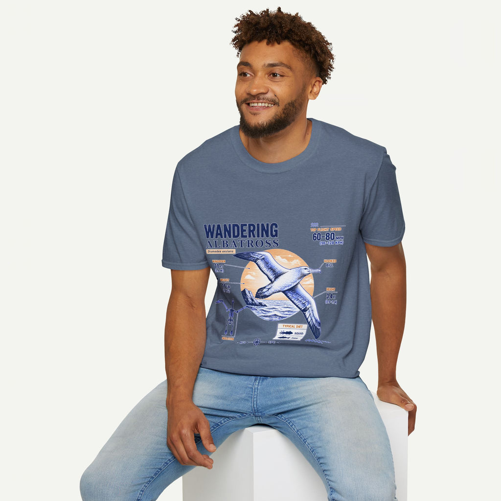 Wandering Albatross Anatomy T-Shirt — Vintage Seabird Graphic Tee