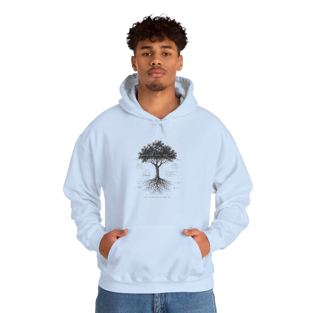 Tree of Life Hoodie — Botanical Diagram Roots & Growth Sweatshirt