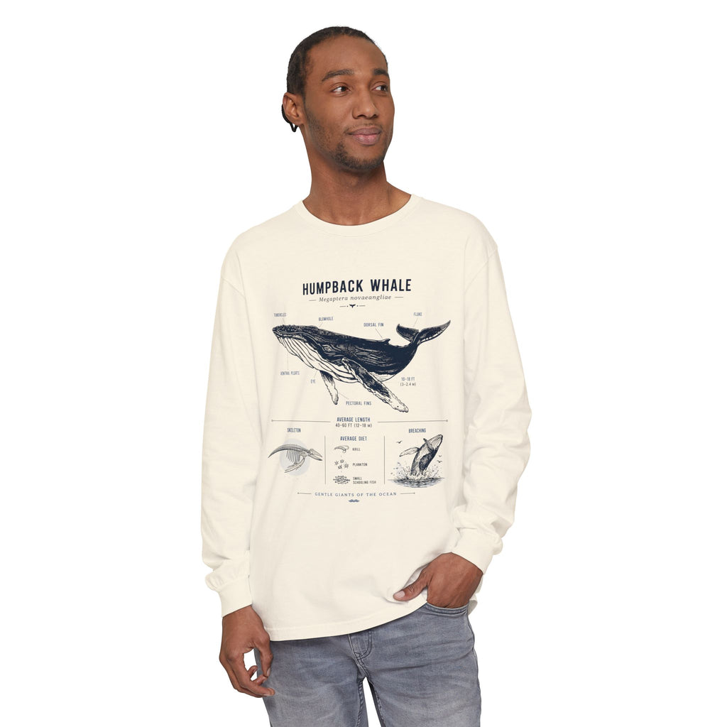Humpback Whale Anatomy Long Sleeve Tee