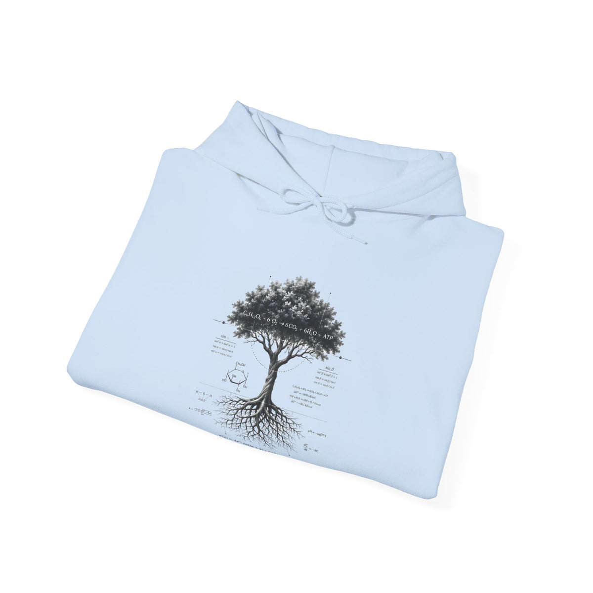 Tree of Life Hoodie — Botanical Diagram Roots & Growth Sweatshirt