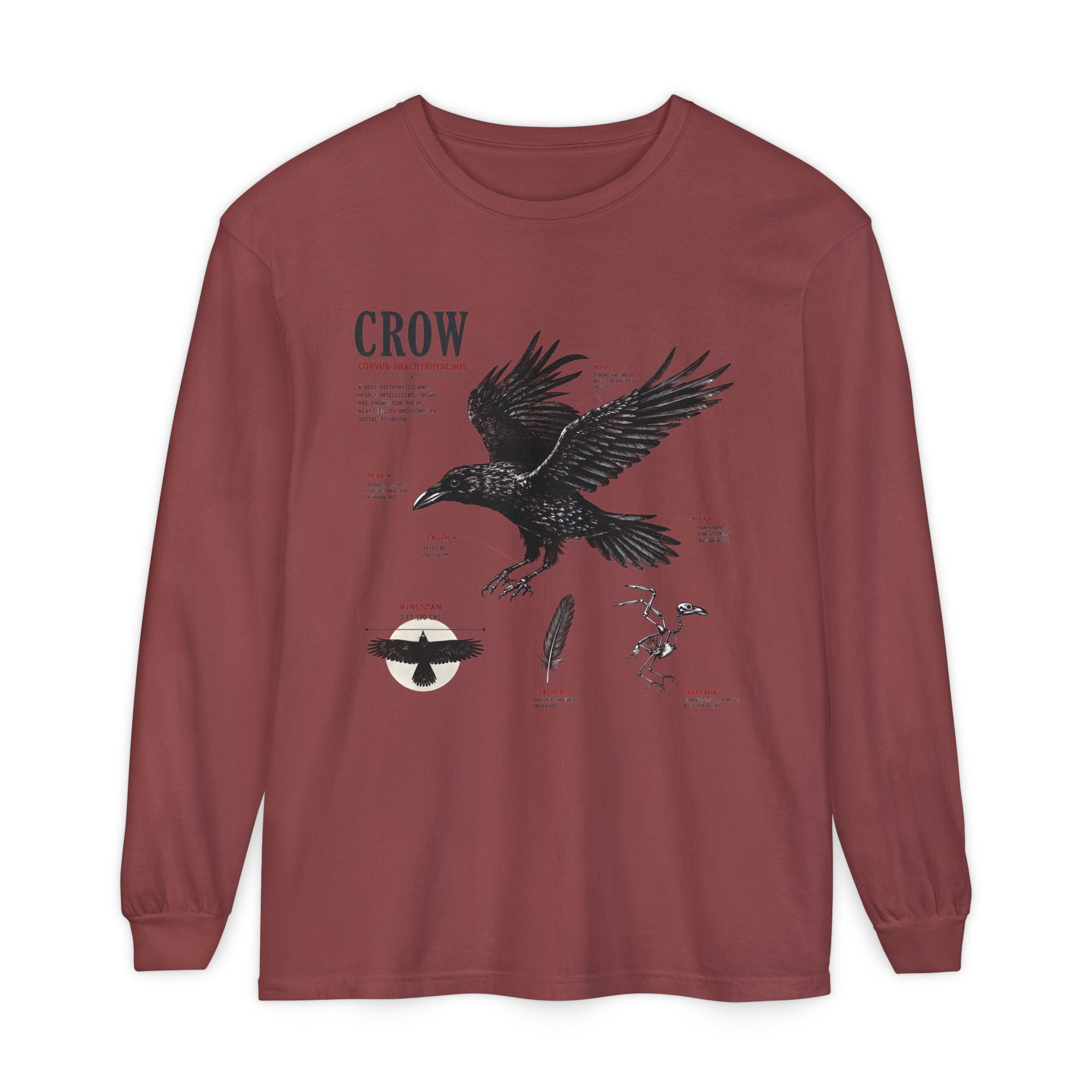 Crow Anatomy Long Sleeve Tee Secondary image