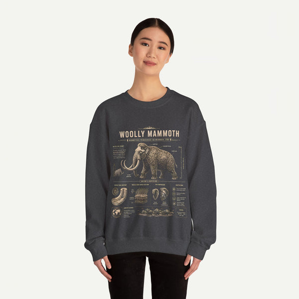 Woolly Mammoth Anatomy Sweatshirt — Vintage Natural History Crewneck