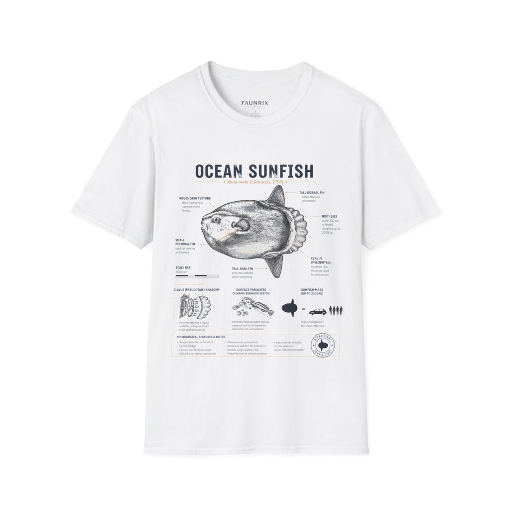 Ocean Sunfish Anatomy T-Shirt — Vintage Marine Biology Graphic Tee