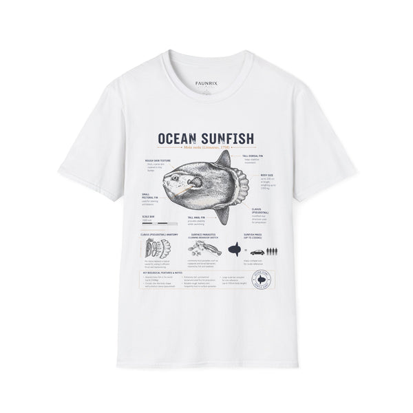 Ocean Sunfish Anatomy T-Shirt — Vintage Marine Biology Graphic Tee