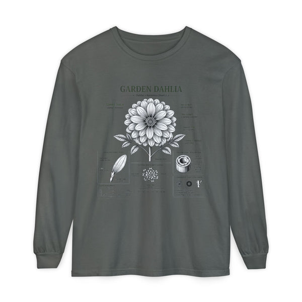 Garden Dahlia Botanical Long Sleeve Tee