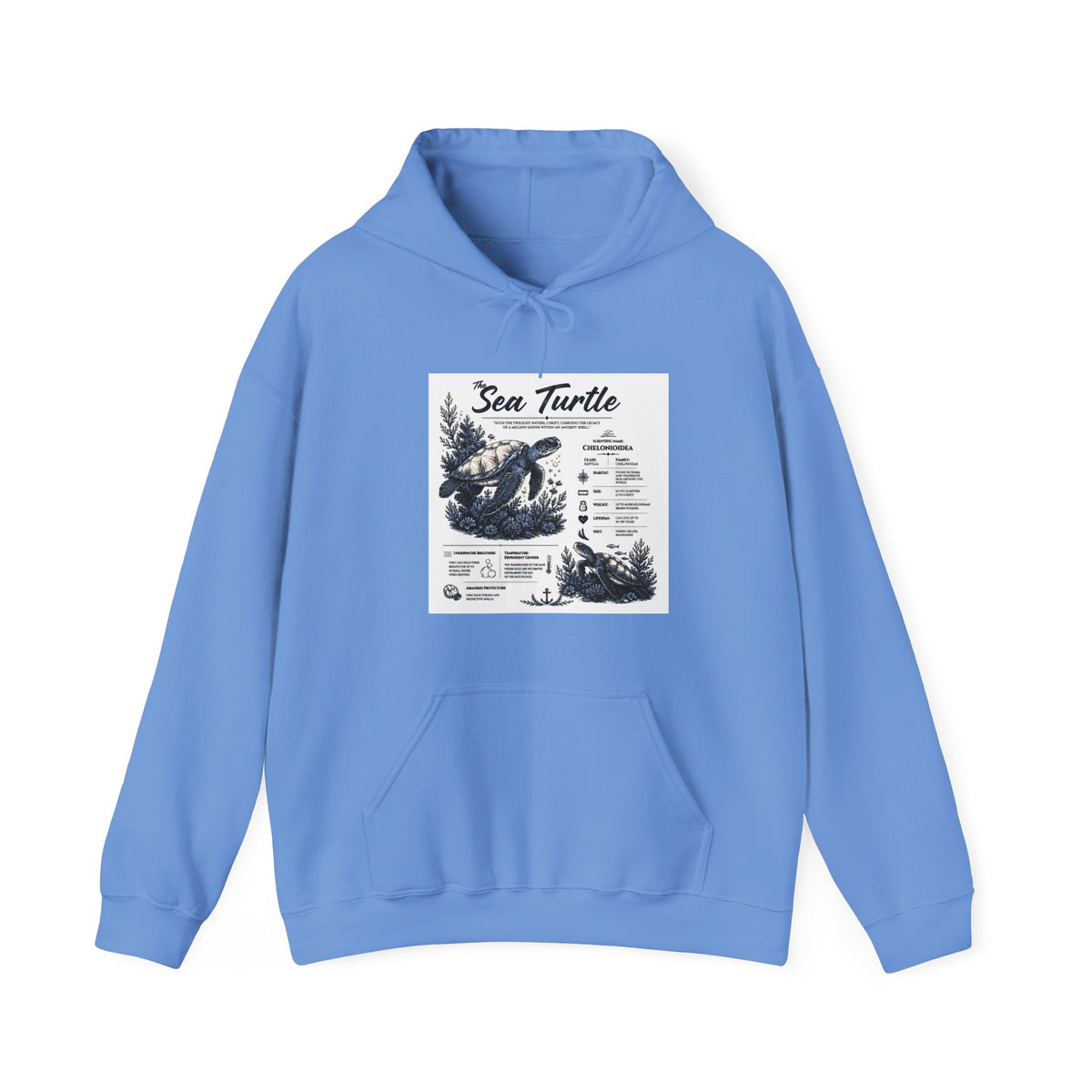 Sea Turtle Hoodie – Vintage Ocean Conservation Graphic Sweatshirt Main image