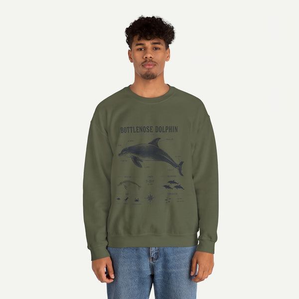 Bottlenose Dolphin Sweatshirt – Marine Life Educational Graphic