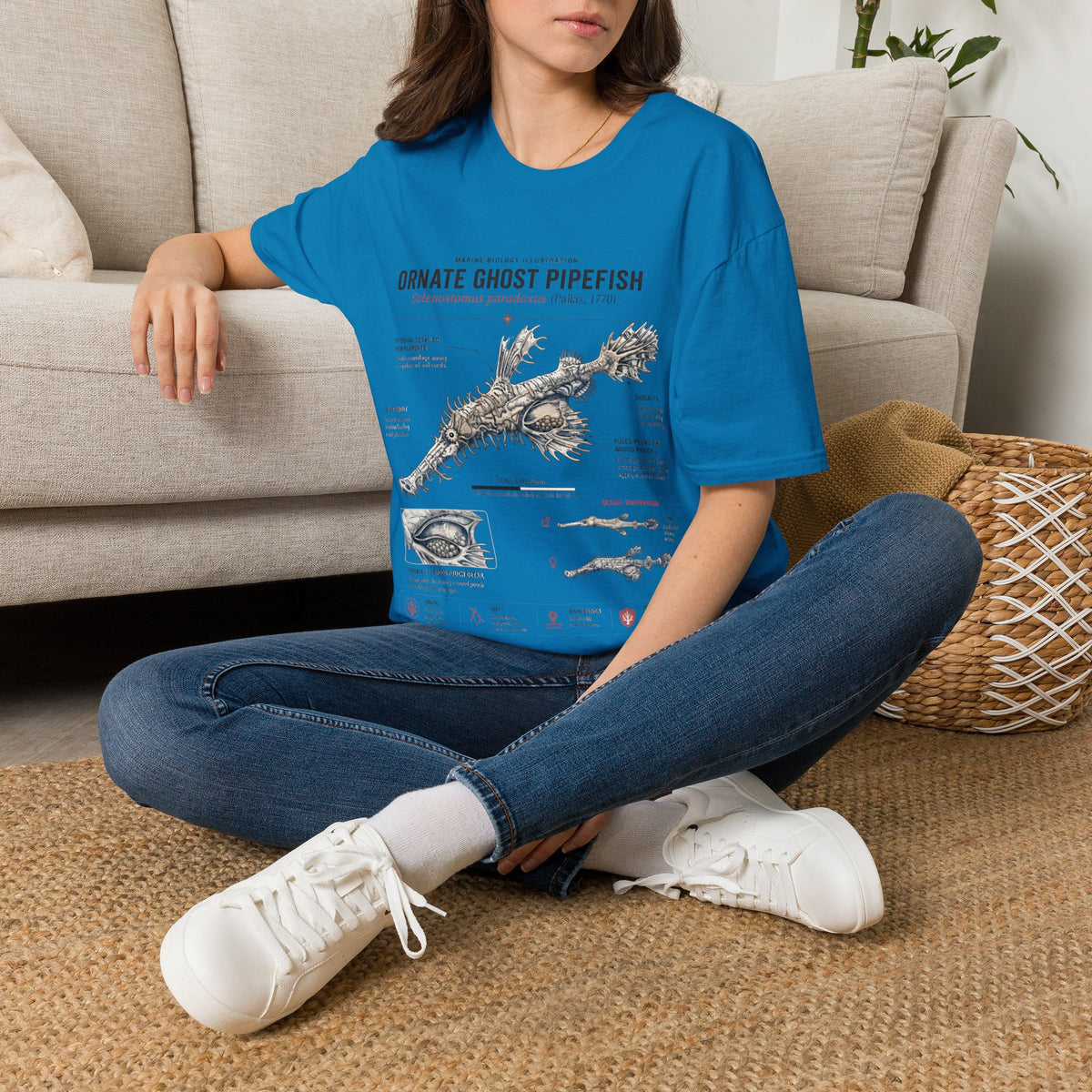 Ornate Ghost Pipefish Anatomy T-Shirt