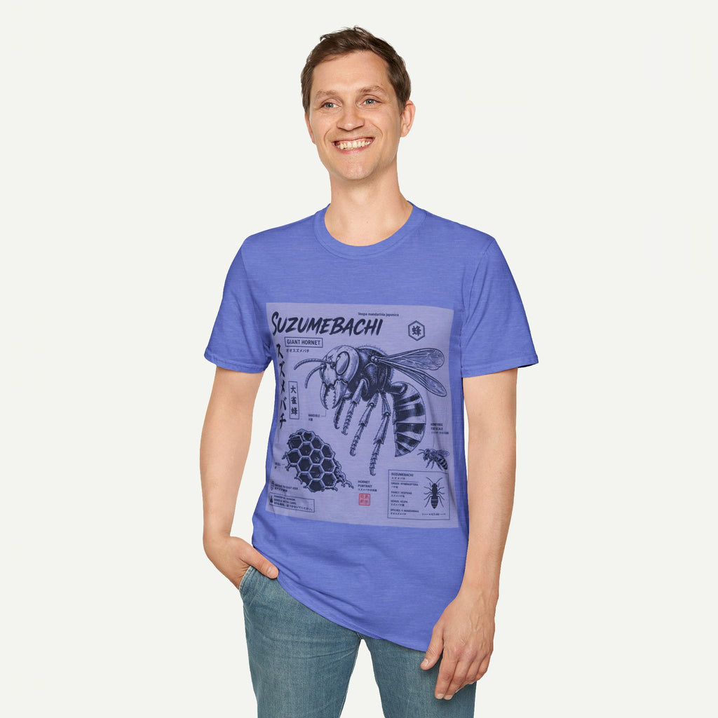 Suzumebachi Giant Hornet Anatomy T-Shirt — Japanese Illustration Graphic Tee