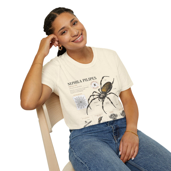 Spider Anatomy T-Shirt — Epephila Pilipis Scientific Illustration Tee