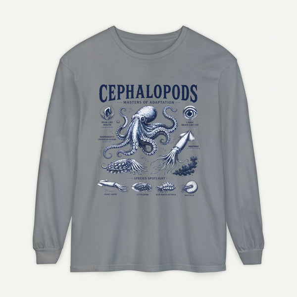 Cephalopods Illustration Long Sleeve Tee