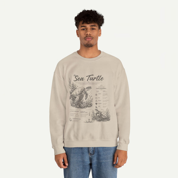 Sea Turtle Anatomy Crewneck Sweatshirt
