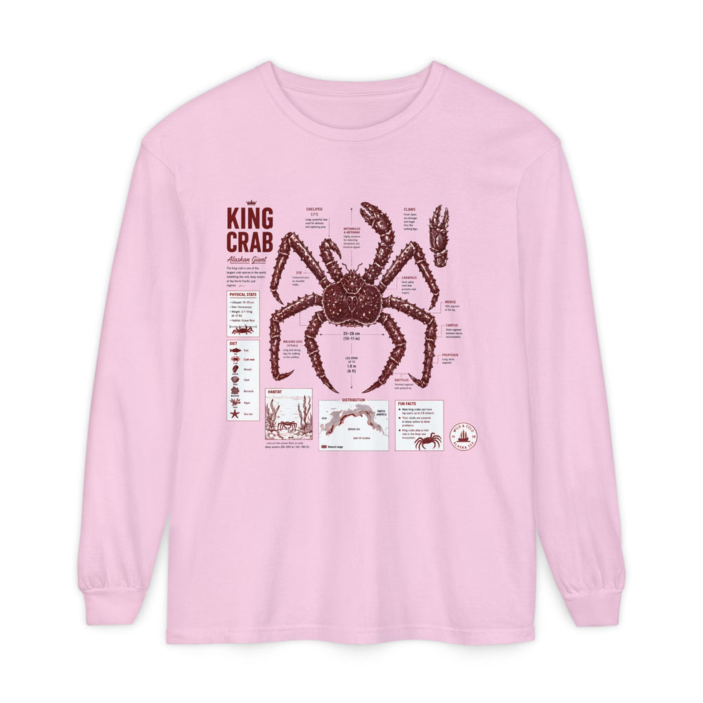 King Crab Anatomy Long Sleeve T-Shirt