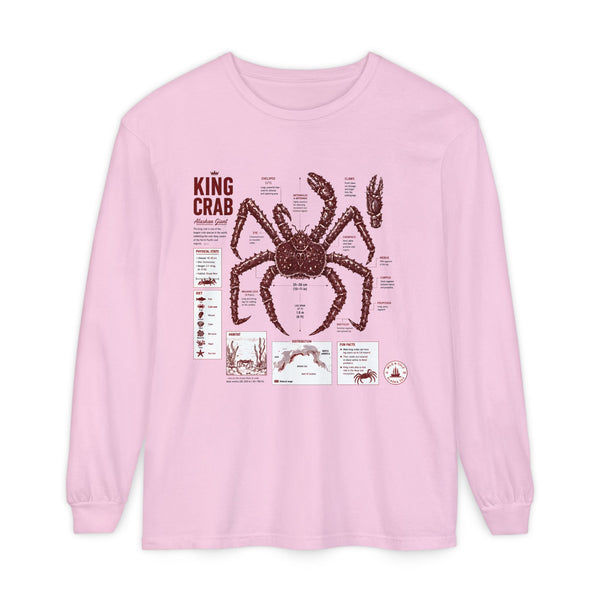 King Crab Anatomy Long Sleeve T-Shirt