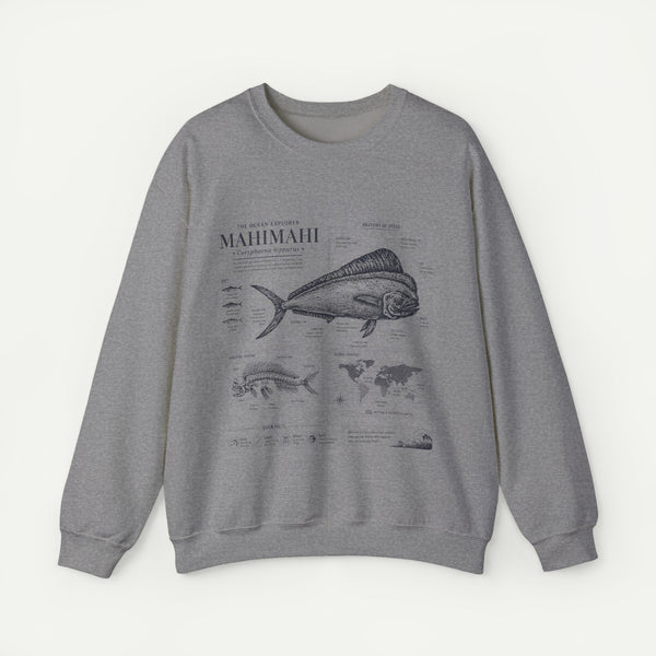 Mahi Mahi Fish Anatomy Sweatshirt