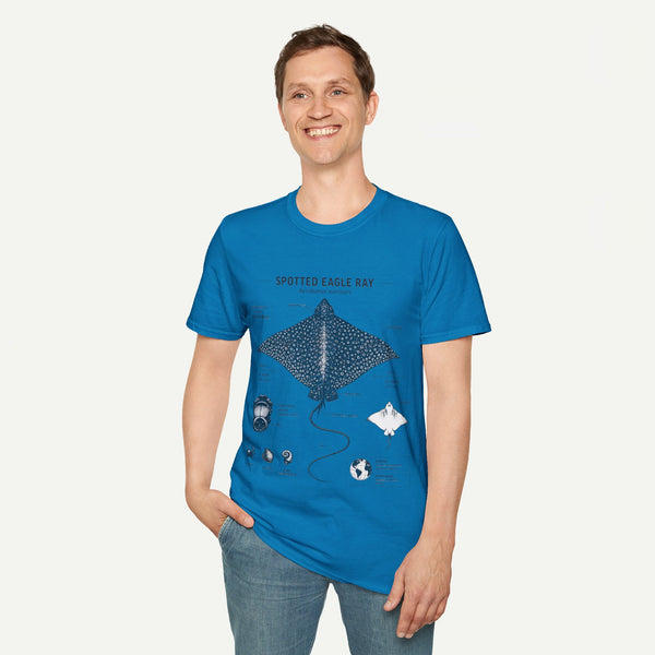 Spotted Eagle Ray Anatomy T-Shirt — Marine Life Graphic Tee