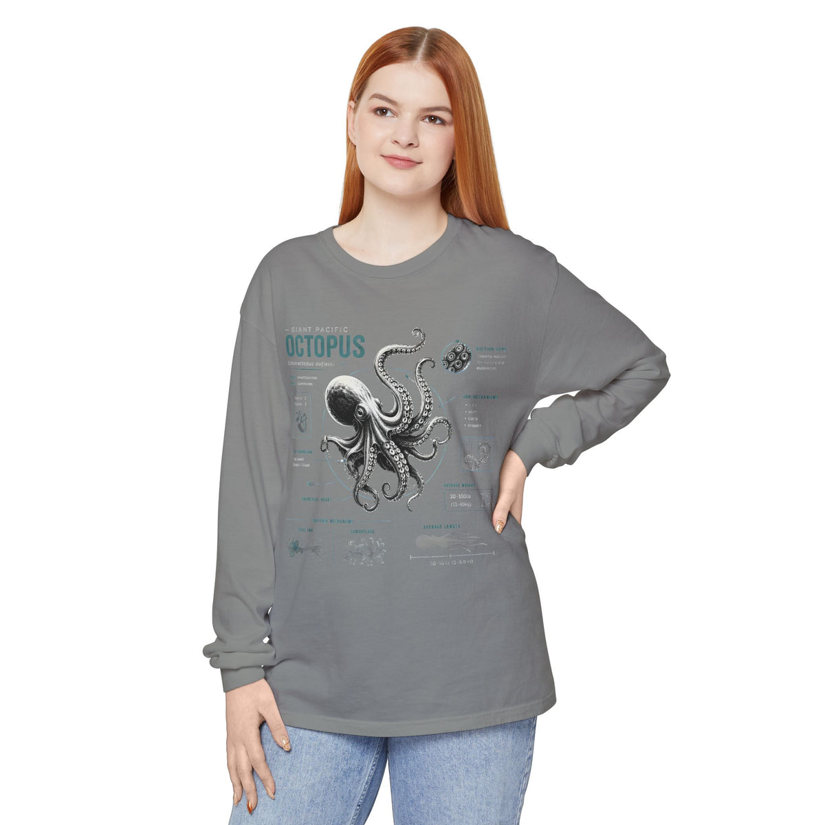 Octopus Anatomy Long Sleeve Tee