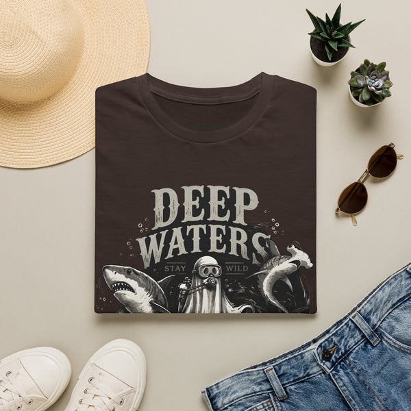 Deep Waters Graphic T-Shirt — ‘Deep Waters’ Ocean Monster Tee