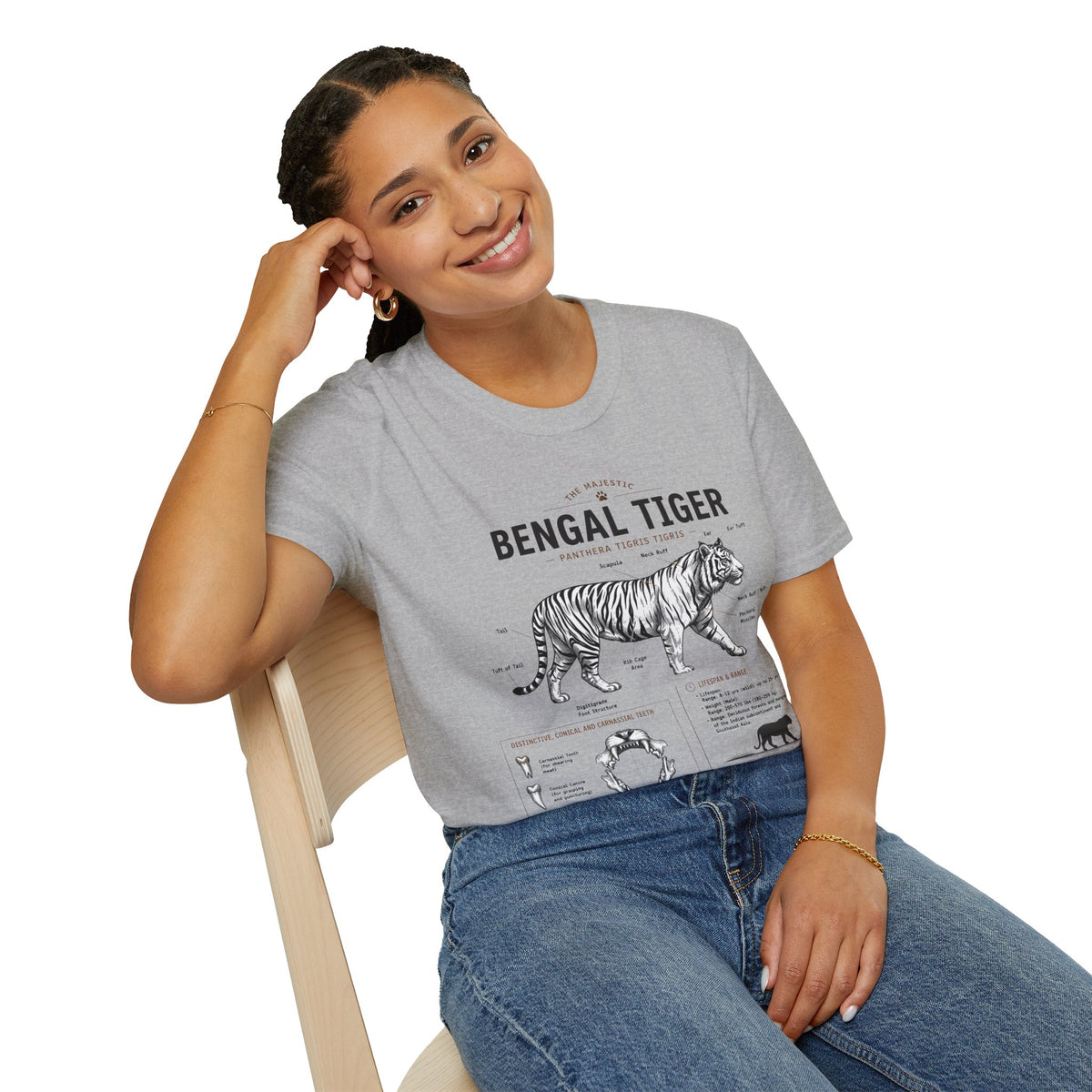 Bengal Tiger Vintage Anatomy T-Shirt