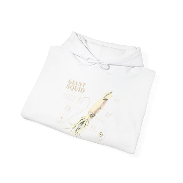 Giant Squid Hoodie – Minimal Nautical Illustration Sweatshirt