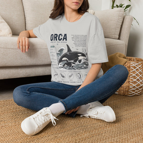 Orca Apex of the Ocean Anatomy T-Shirt – Vintage Marine Whale Illustration Tee