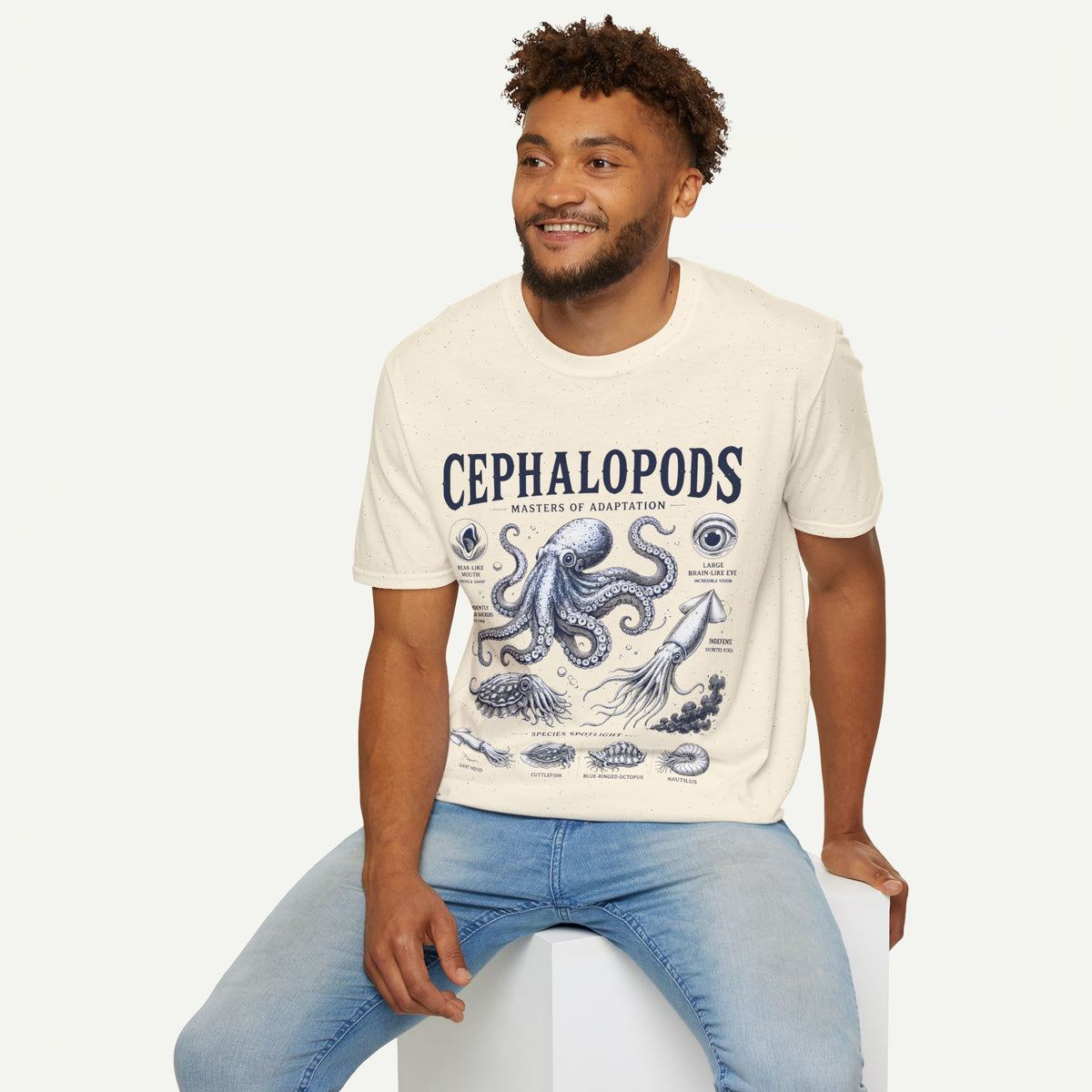 Cephalopods T-Shirt — Masters of Adaptation Vintage Octopus Graphic Tee