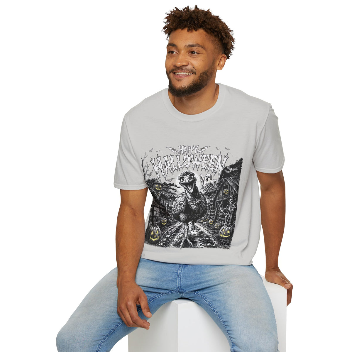 Halloween Vintage Goose T-Shirt — Happy Halloween Retro Horror Graphic