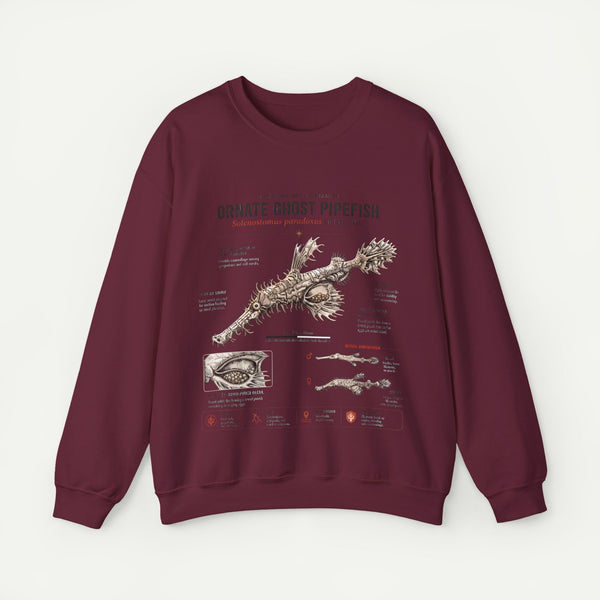 Ornate Ghost Pipefish Anatomy Sweatshirt