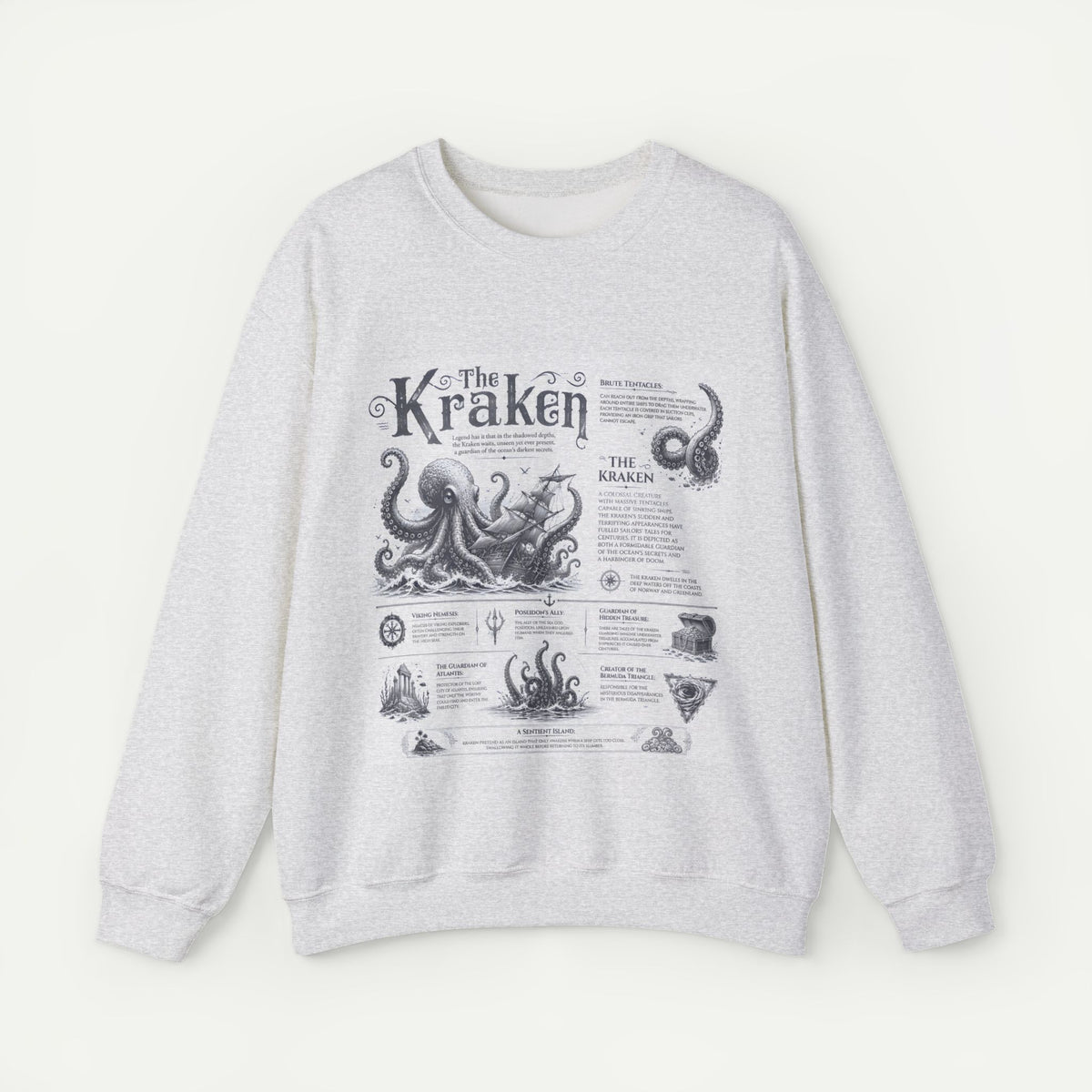 Kraken Illustration Crewneck Sweatshirt Main image