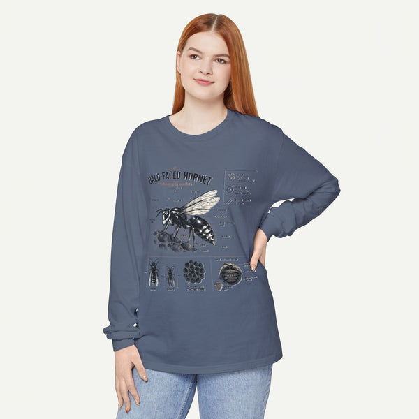 Bald-Faced Hornet Anatomy Long Sleeve Tee