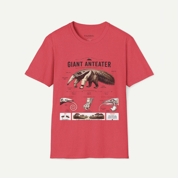 Giant Anteater Anatomy Tee — Vintage Natural History Animal Graphic T-Shirt