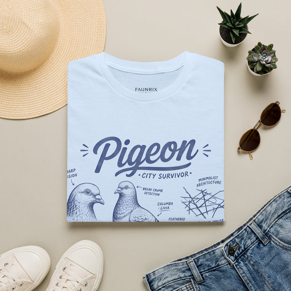 Pigeon Anatomy "City Survivor" T-Shirt — Vintage Bird Tee