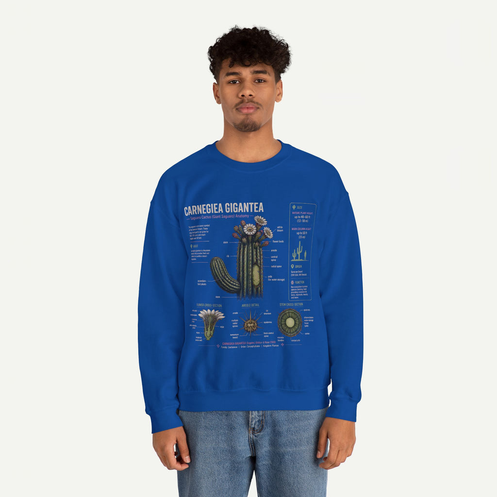 Carnegiea Gigantea Cactus Sweatshirt — Botanical Diagram Crewneck