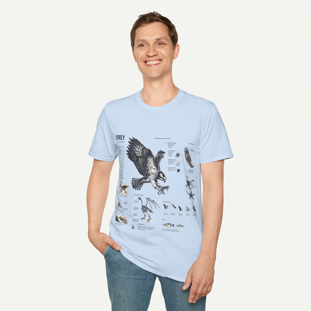 Osprey Anatomy T-Shirt — Vintage Bird Illustration Tee