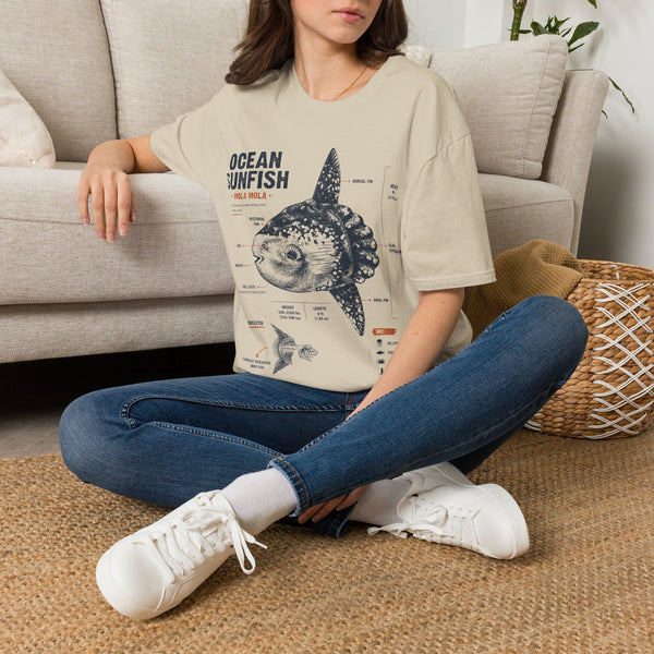 Ocean Sunfish Illustration T-Shirt — Mola Mola Science Graphic Tee