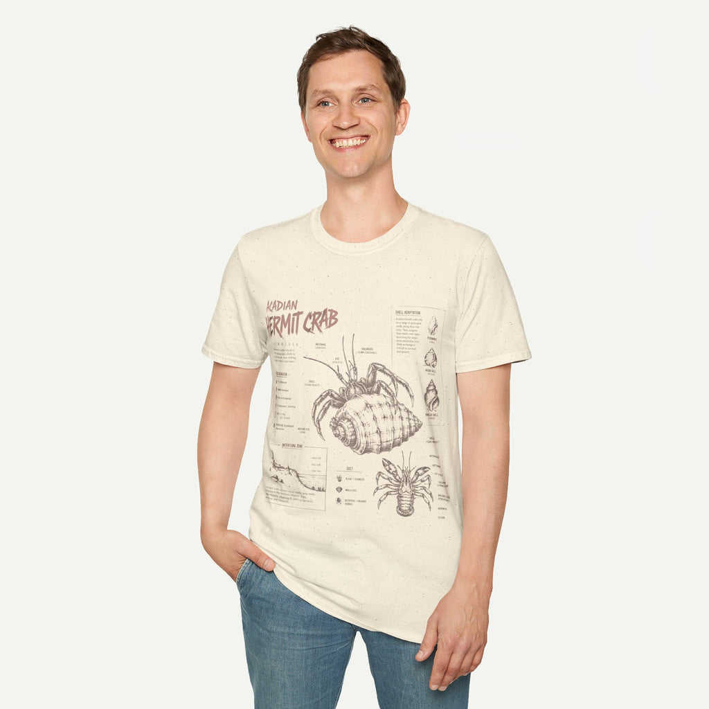 Hermit Crab Anatomy T-Shirt — Acadian Marine Illustration Tee