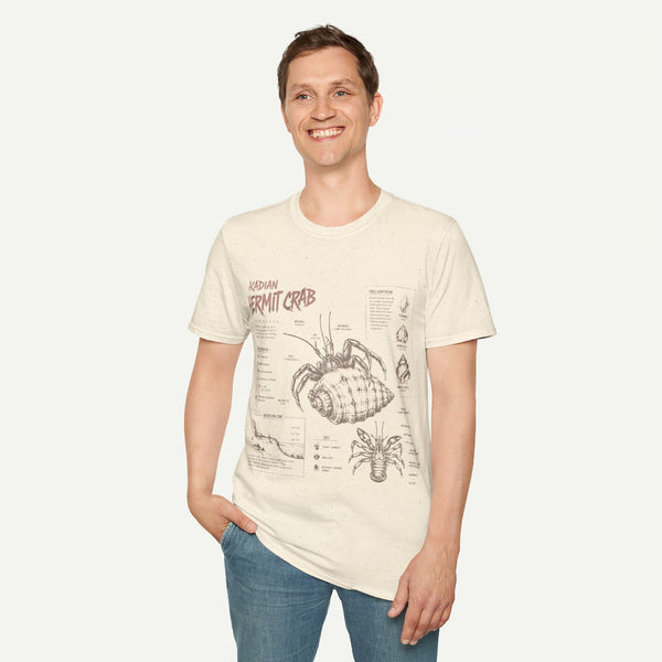 Hermit Crab Anatomy T-Shirt — Acadian Marine Illustration Tee