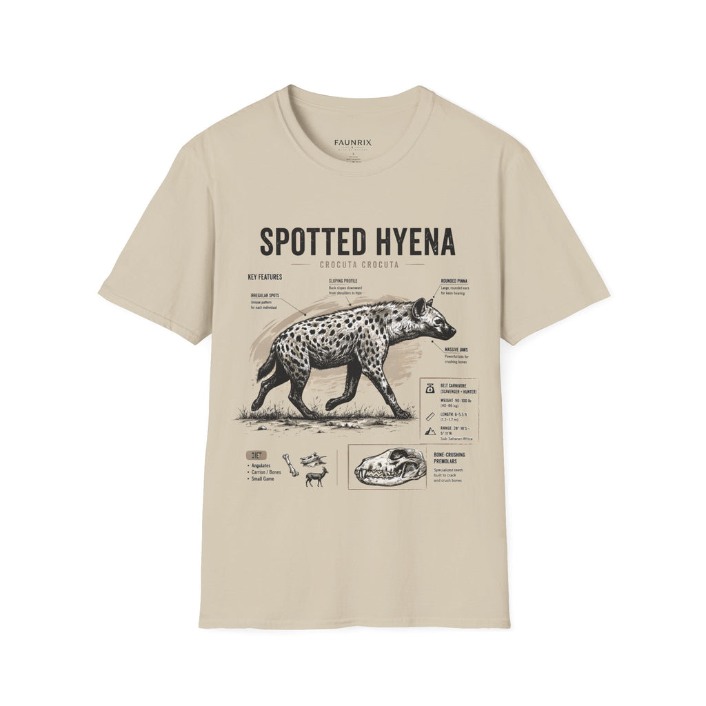 Spotted Hyena Anatomy T-Shirt — Vintage Wildlife Tee