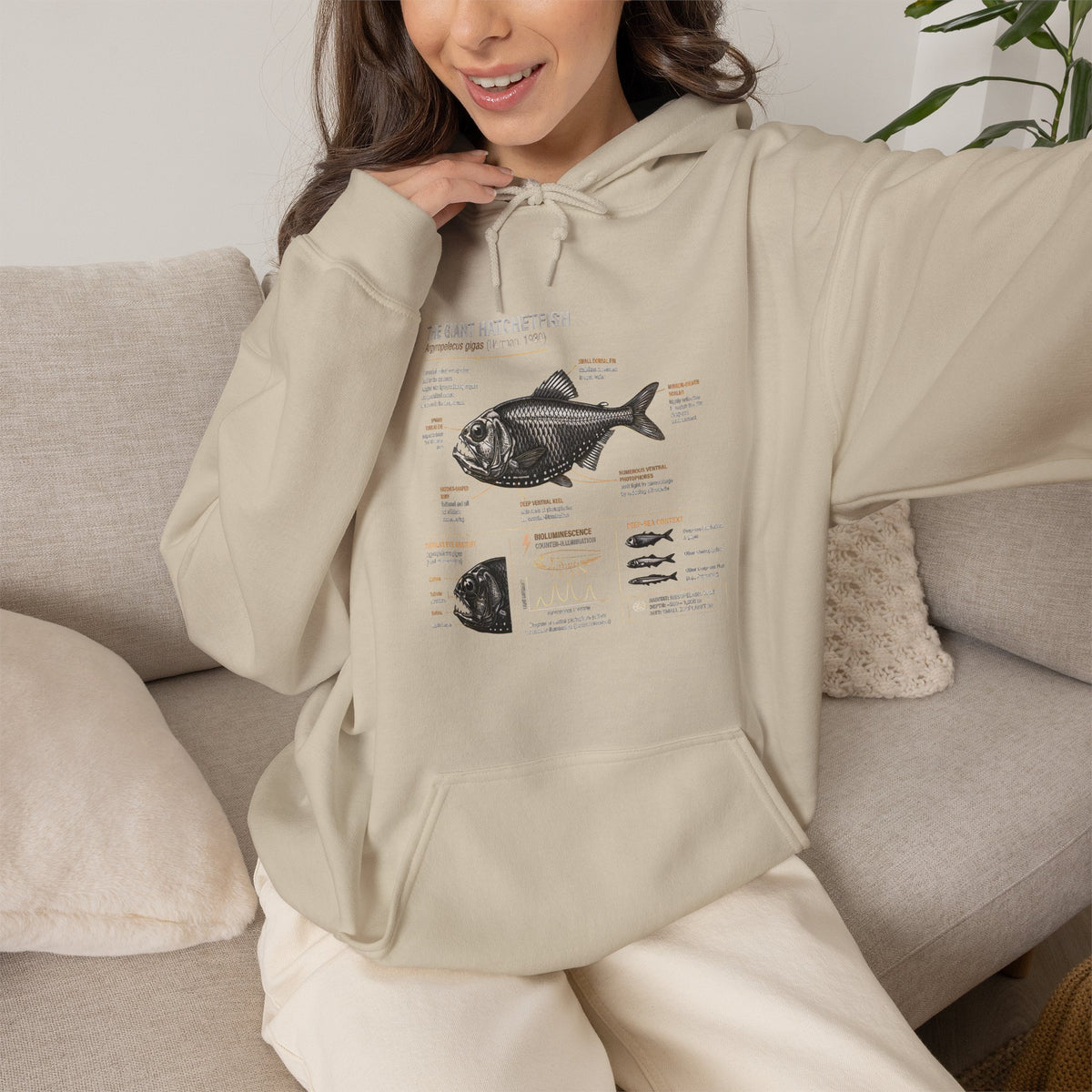 Blackfish Anatomy Hoodie – Fish Identification Diagram Sweatshirt