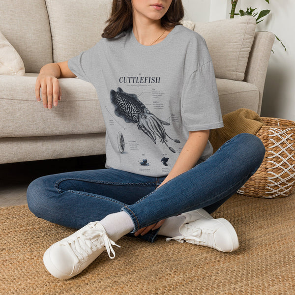 Cuttlefish Anatomy T-Shirt — Vintage Scientific Illustration Tee