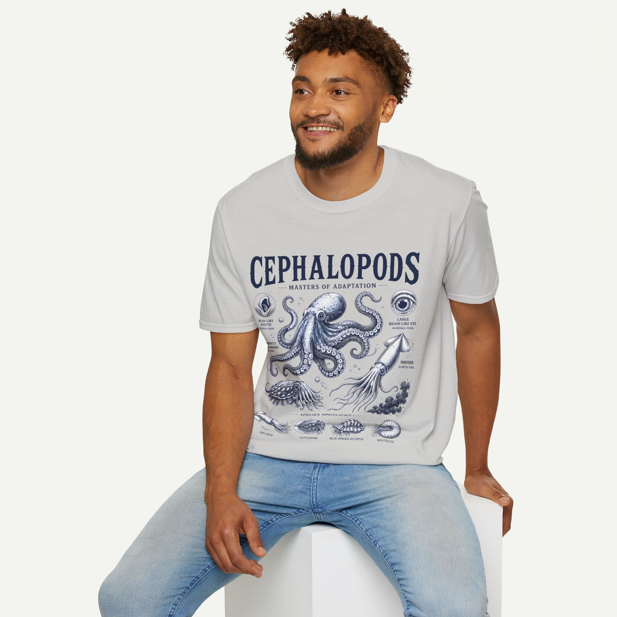 Cephalopods T-Shirt — Masters of Adaptation Vintage Octopus Graphic Tee