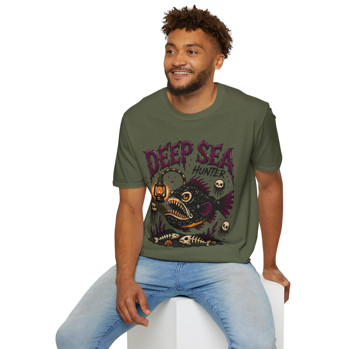 Deep Sea Hunter T-Shirt — Anglerfish Graphic Tee